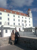 Když zrovna nebyly zkoušky na přímý přenos, udělaly jsme si výlet na bratislavský hrad.